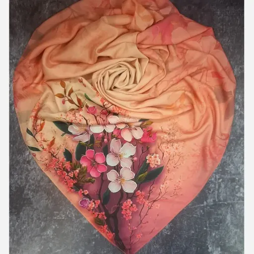 روسری نخ کاستوم طرح گوهر