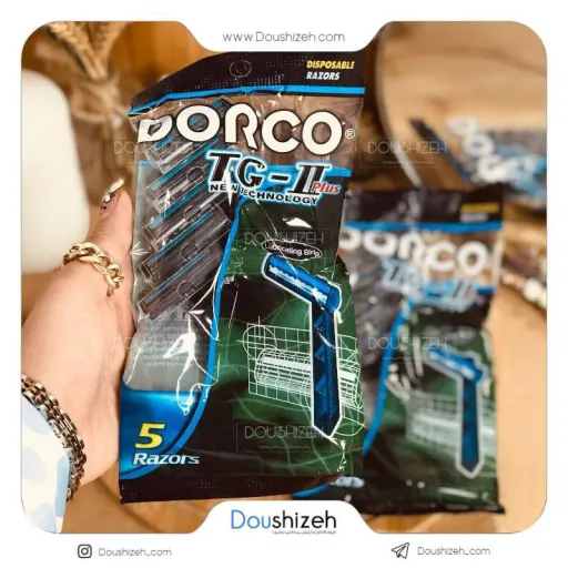 ژیلت 2 لبه 5 تایی دورکو مدل TG-II به شرط اصل 