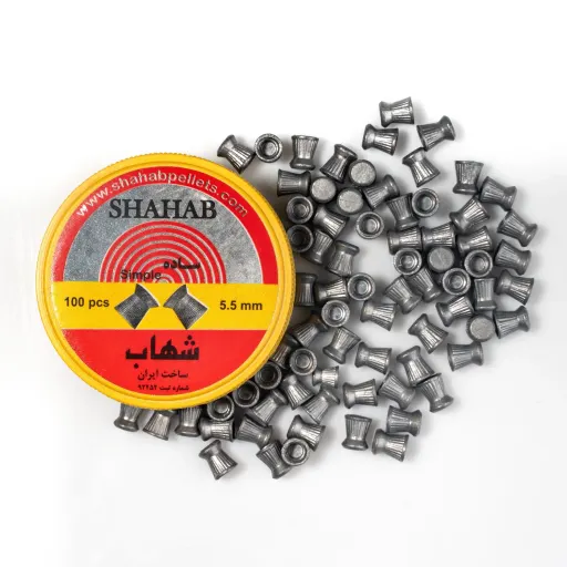 ساچمه تیر تفنگ بادی سایز 5.5 شهاب سر تخت بسته 100 عددی 