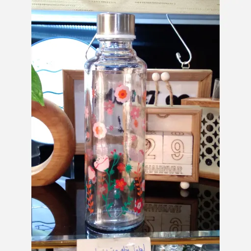 بطری طرح دار 