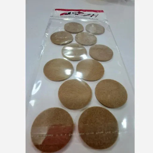 زیر پایه مبلی ضربه گیر نمدی گرد قطر4( لاهیج یراق )