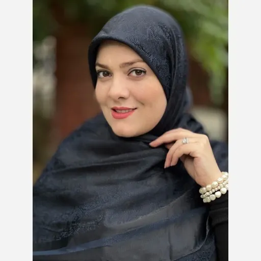 روسری ژاکارد لمه اعلا رنگ آبی کاربنی