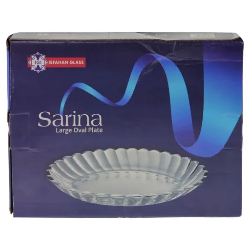 دیس شیشه و بلور اصفهان مدل سارینا کد 822 رنگ بی رنگ شفاف