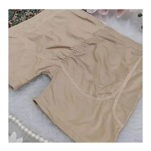 شورت گنی زنانه مدل پروتز 4 پد کوتاه کرم اندازه XXL
