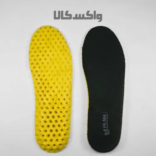 کفی طبی ورزشی زرد مشکی مردانه پاآسا سایز 45