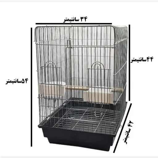 قفس بزرگ 1032 رنگ کوره ای گالوانیزه اصل