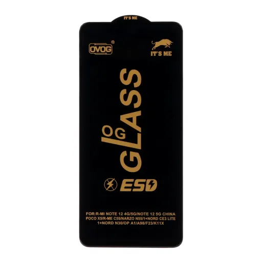 محافظ صفحه نمایش شیشه ای درجه یک Xiaomi Redmi Note 12 4G / Redmi Note 12 5G / Poco X5 / Honor X8 / X8A / X10 / Realme...