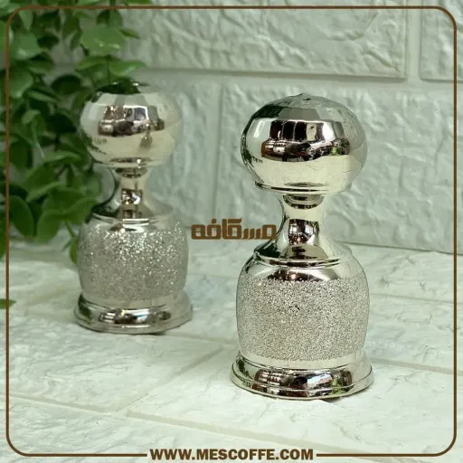 جدیدترین نمکدان کروم(طرح شنی) | تعداد 6