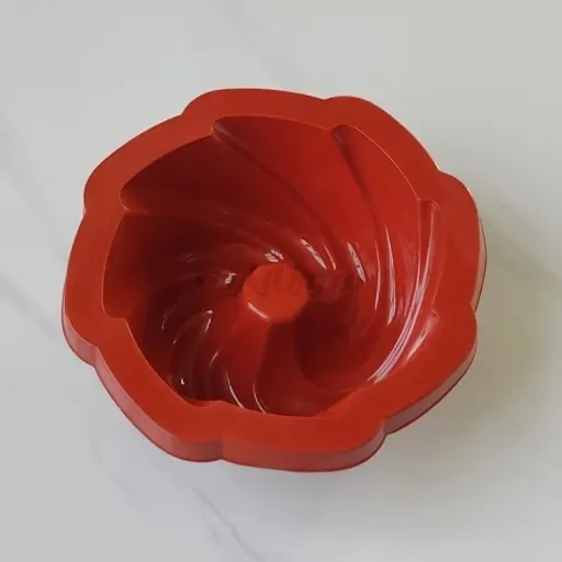 قالب سیلیکونی دسری شکلات و ژله پیچ 16 سانت
