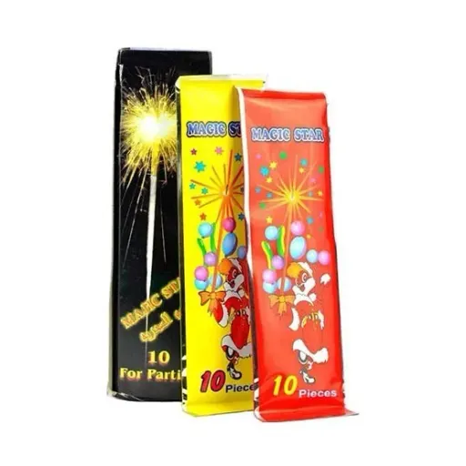فشفشه دستی سیمی تولدی بسته 10عددی