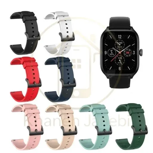 بند سیلیکونی ساعت هوشمند شیائومی Xiaomi Amazfit GTS 4 GTS 4 Mini Strap Silicone Band رنگ سرمه ای