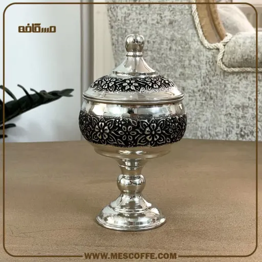 قندان مسی کروم پایه دار(1795)