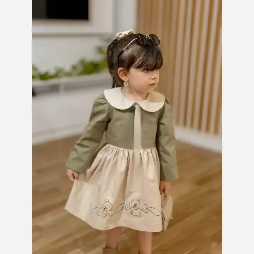 کت و سارافون دخترانه گلدوزی شده مناسب 3 تا 7 سال با طراحی خاص و دوخت تمیز گزینه ها ۷ سال
