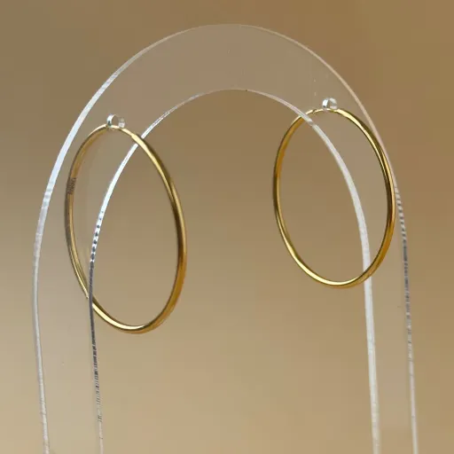 گوشواره طلا حلقه ای سایز بزرگ- 1.440 گرم