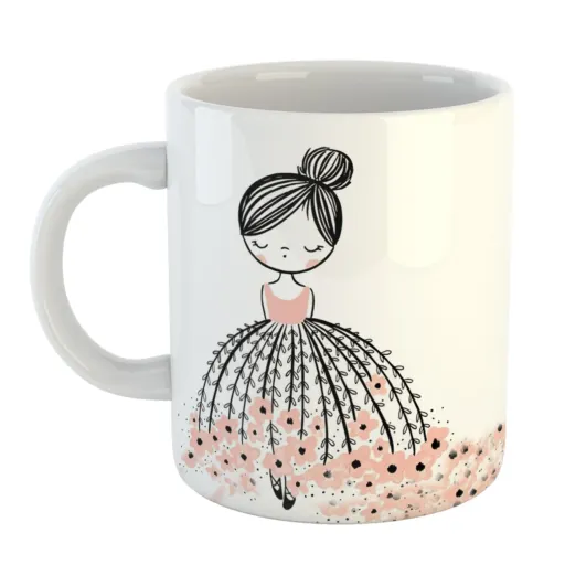ماگ افرا توس طرح دختر رویایی 1 کد mug102