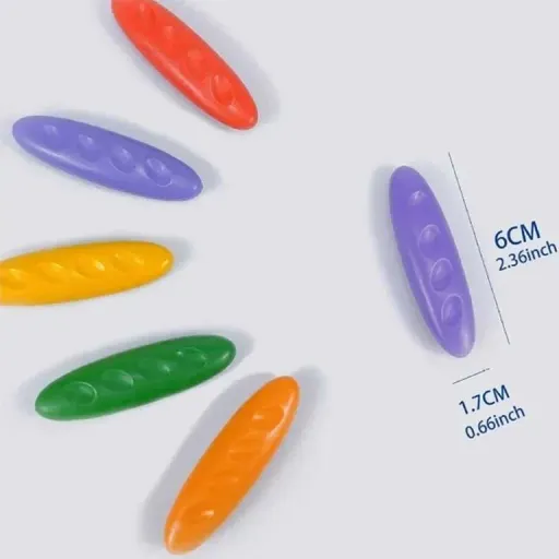 مداد شمعی جادویی 12 رنگ Crayons LD200812  نقاشی تمیز و بیدردسر برای کودک