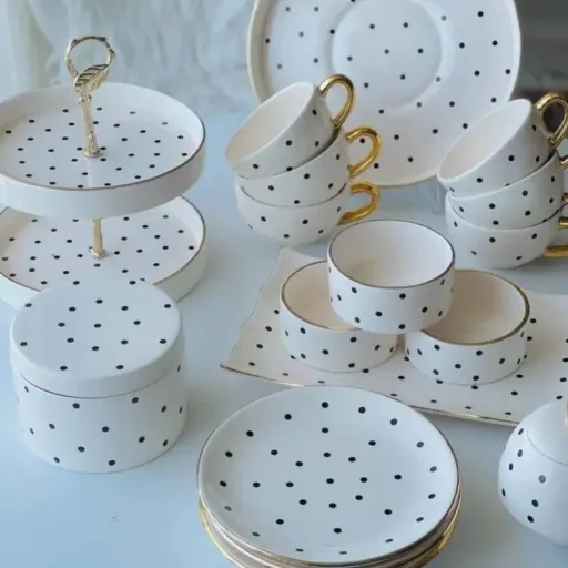 سرویس پذیرایی سرامیکی(توضیحات مطالعه شود)(هزینه ارسال پس کرایه)