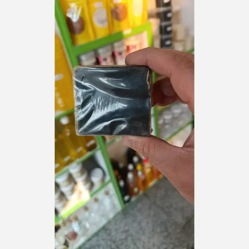 صابون ذغال دست ساز پاپک ارگانیک و حاوی کربن اکتیو 