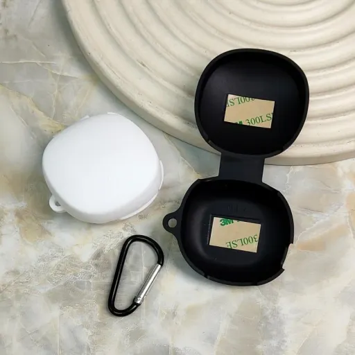 کاور کیس QCY T13x مدل سیلیکونی مرجع موبایل ایران رنگ سفید