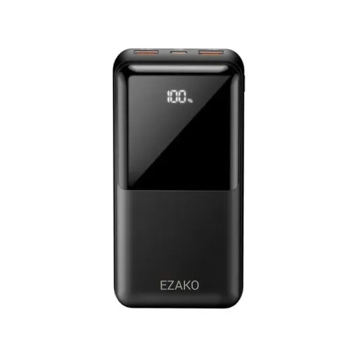 پاوربانک 20000 میلیآمپر ازاکو EZAKO مدل Z-29 شارژ سریع PD 20W با نمایشگر دیجیتال