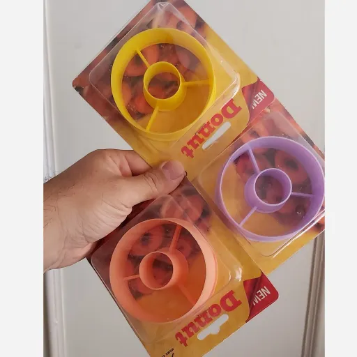 قالب  پیراشکی دونات 1عددی قطر 8cm (تکی) کاتر دونات  انتخاب رنگ گلبهی