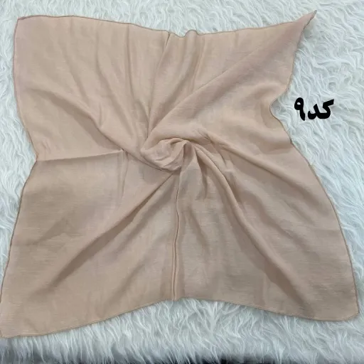 مینی اسکارف نخی ساده سایز 74x74 سانت مناسب استفاده روزمره بدون پرز و سُر خوردن گزینه ها کد-6