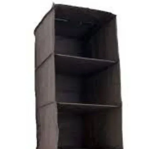 جا لباسی طبقاتی کمد5طبقه پارچه اسپان(نظم دهنده کمد دیواری)جا لباسی 5طبقه رنگ مشکی