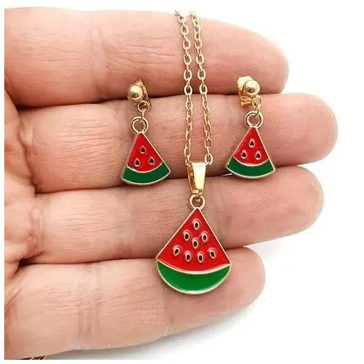 نیم ست یلدایی طرح هندوانه و انار