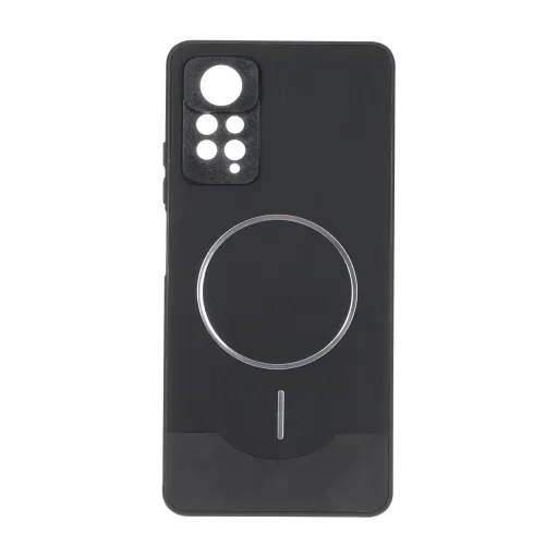قاب Line Case جیر MagSafe فلزی محافظ لنزدار Xiaomi Redmi Note 12 Pro 4G / Redmi Note 11 Pro رنگ مشکی