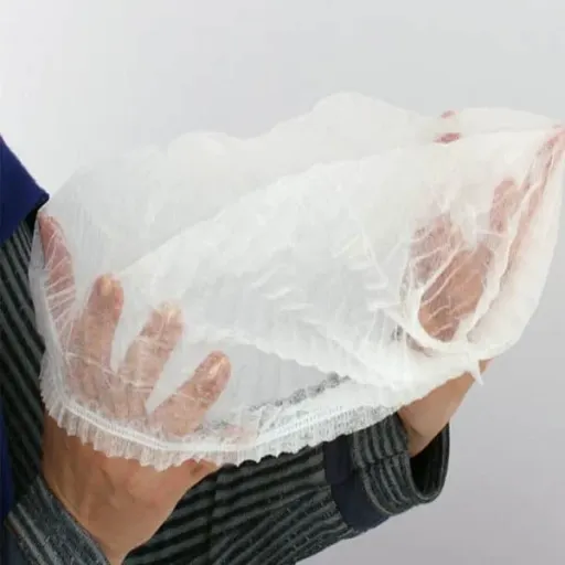 کلاه یکبار مصرف آکاردئونی بسته 100 عددی