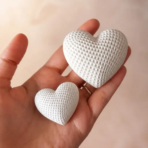 قالب سیلیکونی قلب حصیری  سایز بزرگ