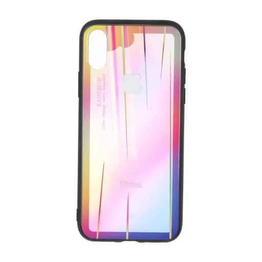 قاب شفاف رنگین کمانی آیفون مدل Apple iPhone X / iPhone XS رنگ طرح 10