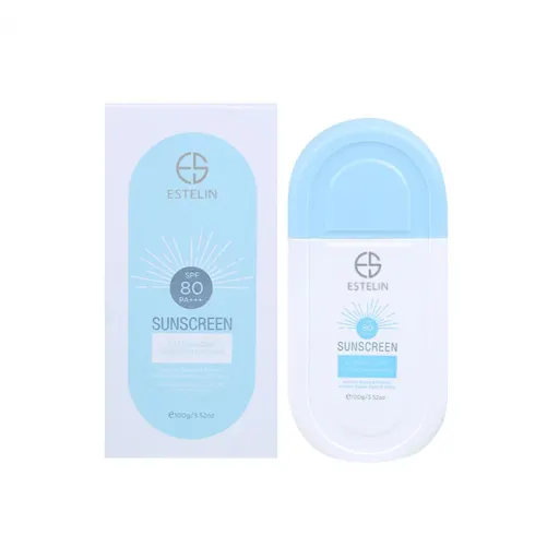 کرم ضدآفتاب بی رنگ استلین SPF80 وزن 100 گرم