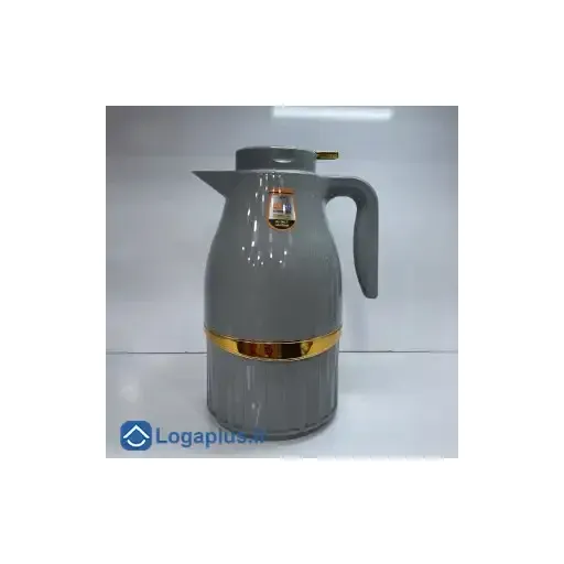 فلاسک 2 لیتری سکندر لمتید مدل لوکس (شیشه صورتی اصل) (پسکرایه) رنگ قهوه ای