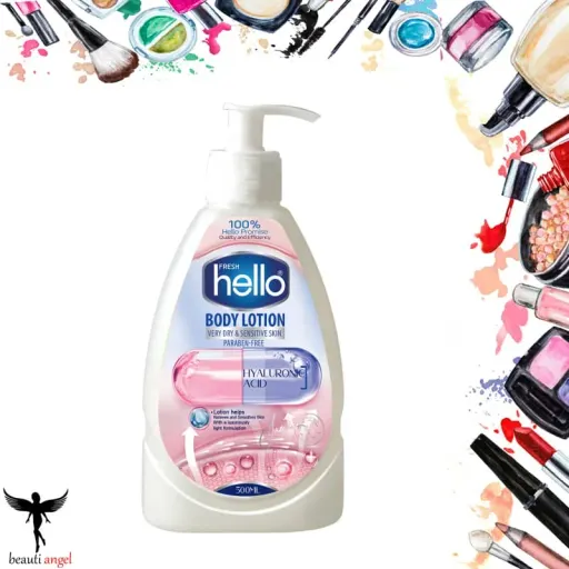 لوسیون بدن مناسب پوست‌های خیلی خشک و حساس هلو فرش Hello Fresh حجم 500 میلی‌لیتر