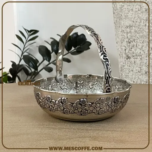 سبد مسی کروم جدید (مدل گلبرگ/کد 1347)