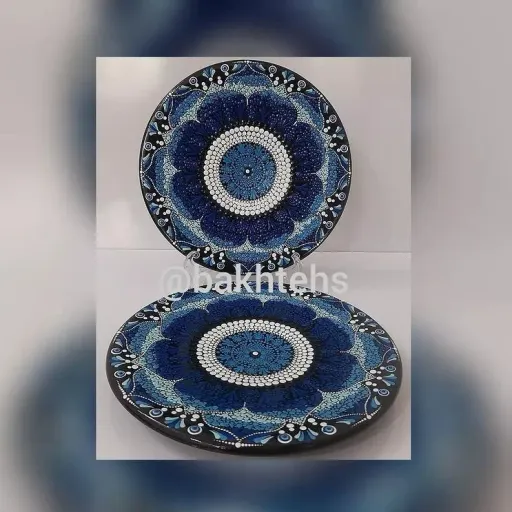 دیوارکوب سفالی نقطه کوبی شده کد 2 (پس کرایه)