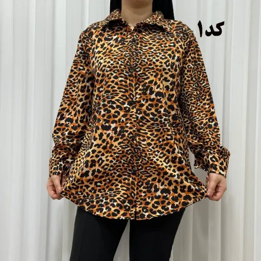 شومیز زنانه مجلسی پلنگی کرپ الیزه فری سایز تا 48 چهارفصل شیک و راحت بدون چروک و آبرفت گزینه ها کد-5