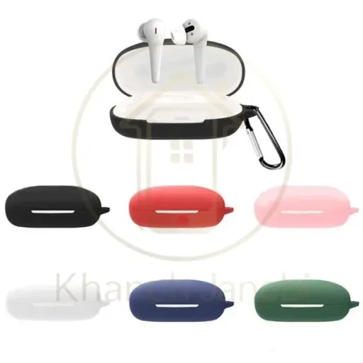 کاور محافظ سیلیکونی هندزفری شیائومی Xiaomi 1More Comfobuds Pro Earphone Silicone Case با قلاب آویز رنگ مشکی