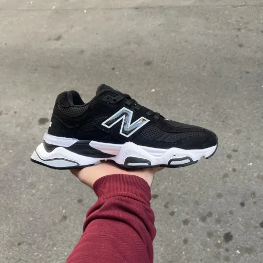 کتونی مردانه بزرگ پا مدل نیوبالانس 9060 / Newbalance 9060 مشکی سایز 46