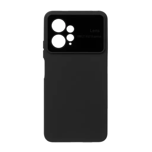 قاب محافظ لنز شیشه ای Xiaomi Redmi Note 12 4G - مشکی