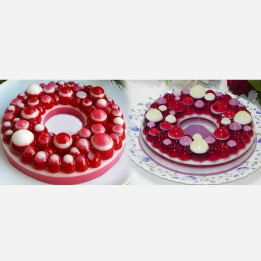 قالب پلاستیکی ژله طرح شیفون حباب 
