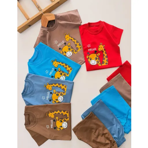 تیشرت شلوارک زرافه