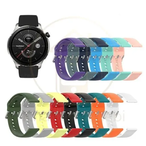 بند سیلیکونی ساعت هوشمند شیائومی Xiaomi Amazfit GTR 4 Strap Silicone Band رنگ سفید