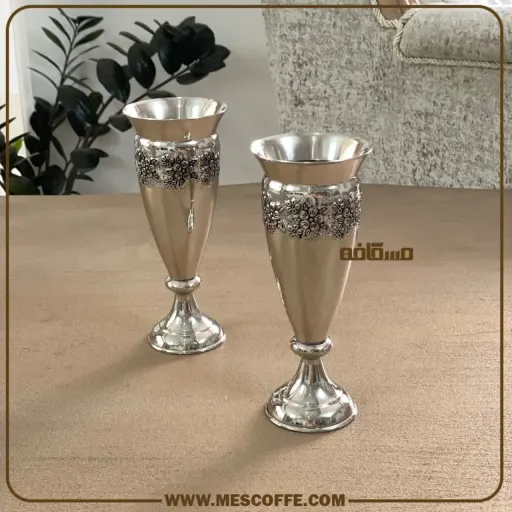گلدان مسی کروم گلبرگ(کد1993)