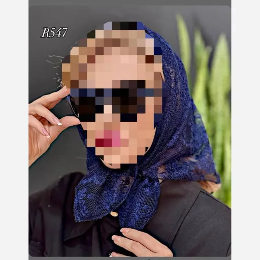 اسکارف لچک گیپور مخملی کد 547