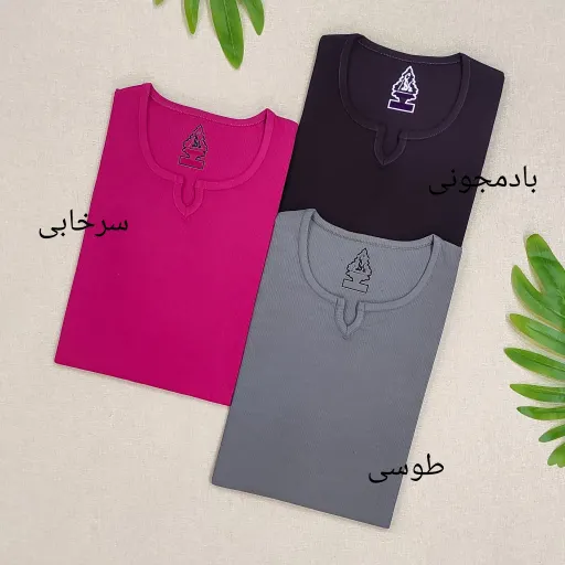 تاپ سایز بزرگ زنانه کبریتی (مناسب سایز 44 تا 54)  رنگ بادمجونی
