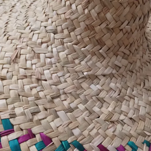 کلاه حصیری دست بافت سوغات آستانه اشرفیه 