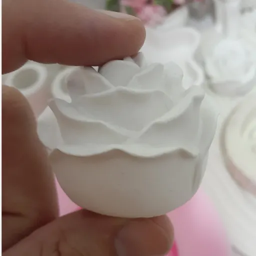 قالب سیلیکونی گل رز ژورنالی مناسب شمع وسنگ مصنوعی