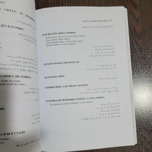 فرهنگ امثال و حکم روسی -فارسی نوشته دکتر فرساد منش و لودمیلا یژووا